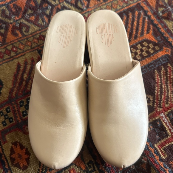Charlotte Stone Martino Clog - Blush/Cream Size 9 - Picture 2 of 3